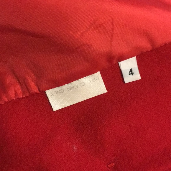 DELETED Vintage 1980’s red wool crop jacket - Picture 8 of 8
